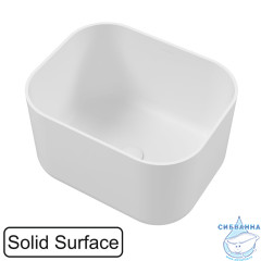 Умывальник WHITECROSS Lazurit 50x40 (белый мат) иск. камень