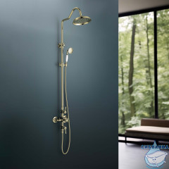 Душевая система Aquatek Классик AQ2563PG (полированное золото)