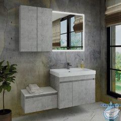 Комод Comforty Осло 60 бетон светлый