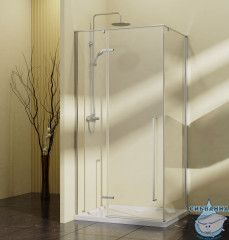 Душевое ограждение Vincea Slim-N 100x100 профиль хром, стекло прозрачное VSR-5SN1010CL