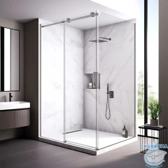 Душевое ограждение Veconi Ровиго 170x80 профиль графит, стекло прозрачное RV075GR-17080-01-C4 (без поддона)