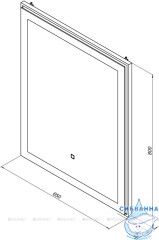 Зеркало Aquanet Aquanet Монро 65x80 LED бежевый 243588