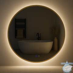 Зеркало Calypso Andromeda LED 80x80 AND80BG