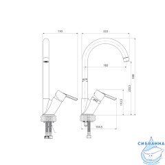 Смеситель для кухни Iddis Kitchen Line K11SB0Ji05