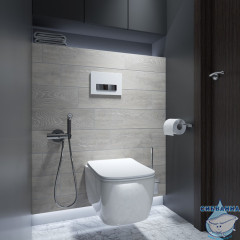 Кнопка смыва Iddis Uniglass UNG02WCi77 белый/хром