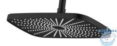 Душевая система Azario Lursy 250 1 режим AZ-K2349B (черный матовый)