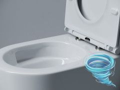 Унитаз подвесной безободковый Ceramicanova Voga CN4012T с сиденьем быстросъемным Soft Close (микролифт)