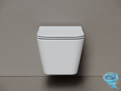 Унитаз подвесной безободковый Ceramicanova Miro CN11003T с сиденьем быстросъемным Soft Close (микролифт)
