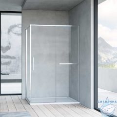 Душевое ограждение Vincea Slim Soft 120x90 профиль хром, стекло прозрачное VSR-1SS9012CL