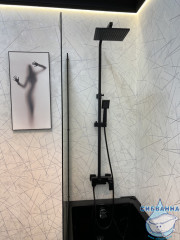 Душевая система Timo Selene SX-2013/03 200 1 режим (черный матовый)