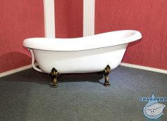 Ванна из искусственного камня Aqua de Marco Edelweis 170х78 (с бронзовыми ножками)