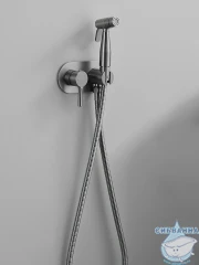 Смеситель с гигиеническим душем Calypso CS5220-9 (оружейная сталь)