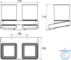 Стакан Ravak 10° X07P558