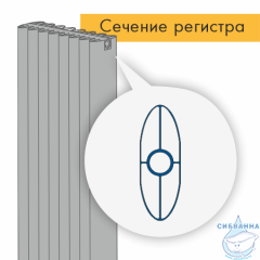 Дизайнерский радиатор ECLIPSE 2400