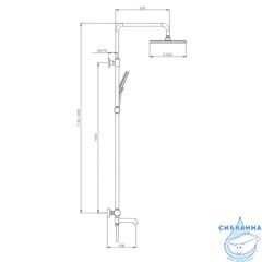 Душевая система Raglo 250 1 режим R20.24.08 (белый матовый)