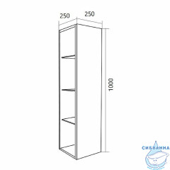 Пенал 1Marka Cube 25П белый глянцевый