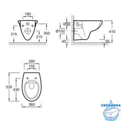 Инсталляция Jacob Delafon E29025-NF с кнопкой смыва E4316 в комплекте с унитазом Jacob Delafon Patio Rimless EDV102-00 c сиденьем Soft close (микролифт) легкосъёмное, E21740RU-00   