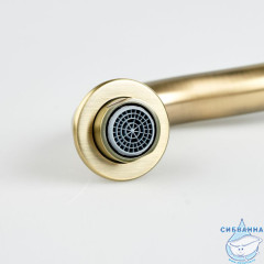 Излив для смесителя, кухня, латунь, 278х207 мм, поворотный, бронза, IDDIS, 995028BR5SM