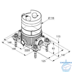 Скрытая часть Kludi FLEXX.BOXX 88088