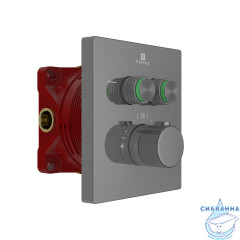 Смеситель для ванны встраиваемый Vincea VSCV-321T-MGM (вороненая сталь)