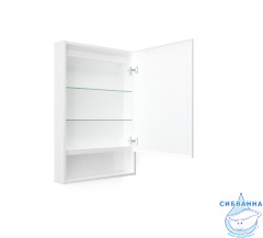 Шкаф-зеркало 1Marka Mira Mira 60 Белый глянец