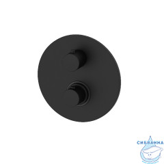 Встраиваемый смеситель для ванны Paffoni Light LIQ019NO (черный матовый)