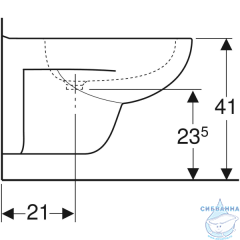  Биде подвесное Geberit Renova 233040000