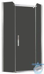 Душевое ограждение Azario Edmonton 90x90 профиль серый, стекло тонированное AZ-NNC3231-2 900 (без поддона)