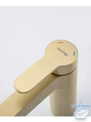 Смеситель раковины Gappo G1099-33 (сатин золотой)