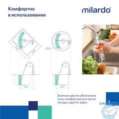 Смеситель для кухни Milardo Meal M01SBJ0M05 (хром)