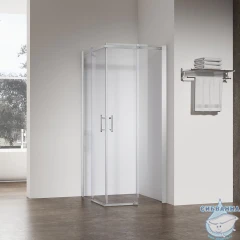 Душевое ограждение Veconi Ровиго 120x90 профиль хром, стекло прозрачное RV50CH-12090-01-C8 (без поддона)