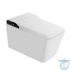 Унитаз подвесной безободковый Abber Rechteck AC1215S с сиденьем Soft Close (микролифт) (белый матовый)