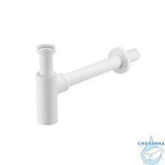 Бутылочный сифон для умывальника, белый матовый, Optima Home, IDDIS, OPTWT00i84
