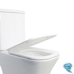 Унитаз напольный безободковый со смывом торнадо Calypso CS4852UQ-OK с бачком и сиденьем Soft Close (микролифт)
