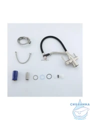 Смеситель кухни Frap F4397-5 (сатин/черный)