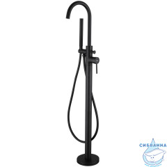 Cмеситель для ванны напольный ABBER Wasser Kreis AF8115B (черный матовый)