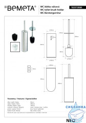 Ерш Bemeta Neo 102313065 39см, белая щетка