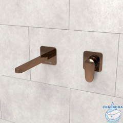 Встраиваемый смеситель для раковины Wasserkraft A7751.289 (розовое золото )