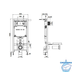 Инсталляция Jacob Delafon E29025-NF с кнопкой смыва E4316 в комплекте с унитазом Jacob Delafon Patio Rimless EDV102-00 c сиденьем Soft close (микролифт) легкосъёмное, E21740RU-00   