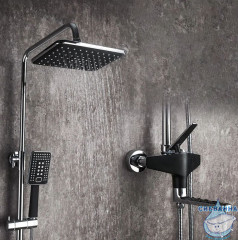 Душевая система Frap H57 F2457 260 1 режим (черный/хром)