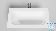 Ванна из искусственного камня Salini Orlando Vasta Kit 190x100 (материал S-Sense, белый матовый)