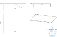 Столешница Cersanit Moduo 60 SB-BL-MOD60 дуб