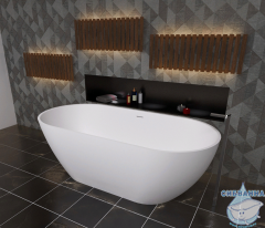 Ванна из искусственного камня Radostone Роберта 166х80