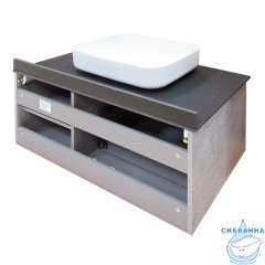 Тумба подвесная Comforty Эдинбург 90 бетон светлый с раковиной Comforty Y9378