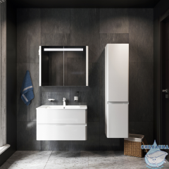 Шкаф пенал Am.Pm Bliss 34 белый глянцевый