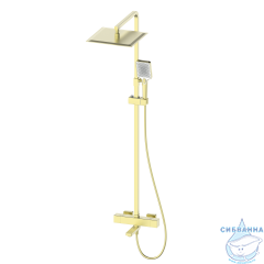 Душевая система Oliveeka D-Line 300 1 режим OL-739901-BG (золото матовое)