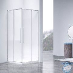 Душевое ограждение Vincea Slim-N 100x80 профиль хром, стекло прозрачное VSS-4SN8010CL