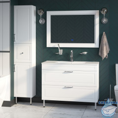 Зеркало Iddis Oxford 100 см, белый ЗЛП112