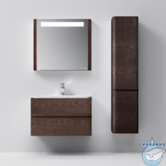 Шкаф пенал Am.Pm Sensation 40 R табачный дуб