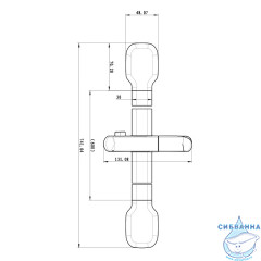 Штанга душевая 75 см Lemark LM8078C (хром)